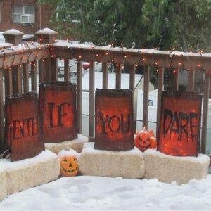 Halloween LED Lighted Sign - Enter If You Dare by Grandin Road